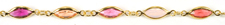 Pink Crystals Gold Nevette