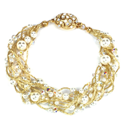 Swirls of Pearls Bracelet